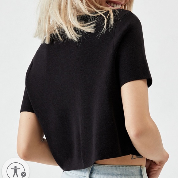 Kendall & Kylie Short Sleeve Cardigan Sweater Top - Picture 6 of 9